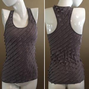Grey Ruffle Tank🤩